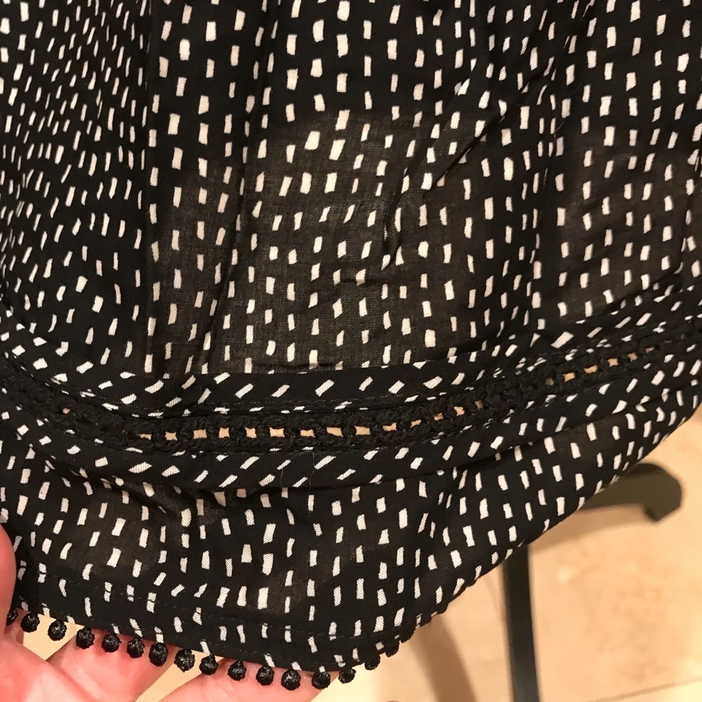 Mo:Vint Black and White Tank Dress with Beaded lining NWT - Picture 3 of 5